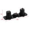 Dual USB Car Charging Socket, Car Boat Charger, 3 Hole