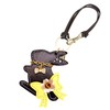 Happy Rabbit BST Women's Bag Strap Key Charm Dark Brown,