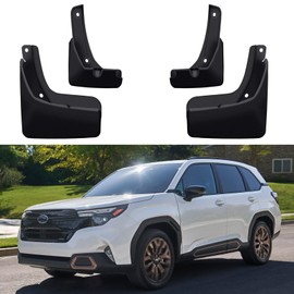 Mud Flaps Compatible with Subaru Forester 2025 2026, 4PCS Front & Rear Side No Drill Splash Guard Exterior Accessories