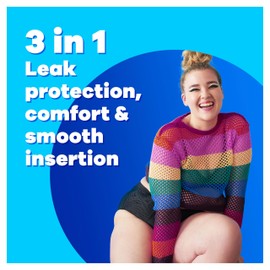 Tampax Tampax Compak Pearl Tampons, Super with Applicator, 64 Tampons (16 x 4 Packs), Leak Protection and Discretion