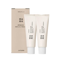 2PCS Relief Sun Organic Sunscreen SPF50+,Rice and Probiotics PA++++Korean Cream Care | Korean Skin for All Skin Types | UV Defens Nourishing Skin Protection