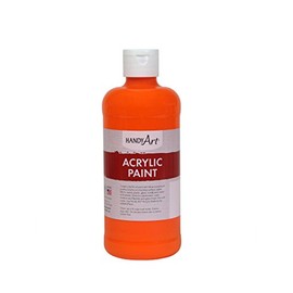 Handy Art Student Acrylic Paint 16 ounce, Fluorescent Orange