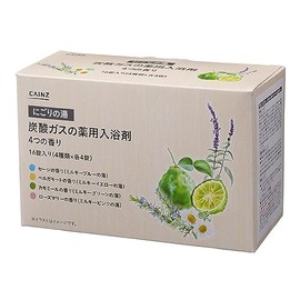 Cainz Bath Salt, Carbonated Gas, Medicinal Dioxide, 4 Scents, Herbs, 16 Tablets, 4 Types x 4 Tablets, 4 Tablets Each, Recovery, Promotes Circulation, Warm Bathing Effect, Warm Bath