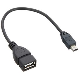 変換名人 miniUSBホストケーブル [ miniUSB・オス - USB A・メス ] [ 約20cm ] USB-M5H/CA20