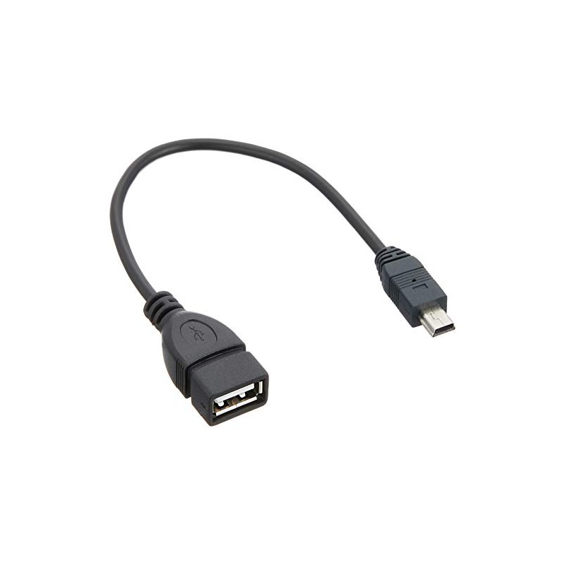 変換名人 miniUSBホストケーブル [ miniUSB・オス - USB A・メス ] [ 約20cm