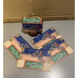 Vintage 30's/40's "Christmas" Cookie or Treat Box the "Three Wise Men" Lot of 5