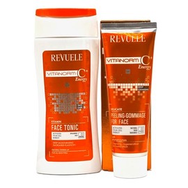 REVUELE 2tlg. Set VITANORM C+ENERGY Zartes Peeling-Gommage 80ml + Gesichtswasser mit Vitaminen 200ml