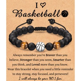 Basketball Gifts for Boys 8-12 12-14, Boys Basketball Bracelet Gifts for Teen Boys, Basketball Accessories Cool Stuff for Teenage Boys, Birthday Christmas 2023 Gifts for Son Grandson Team Player