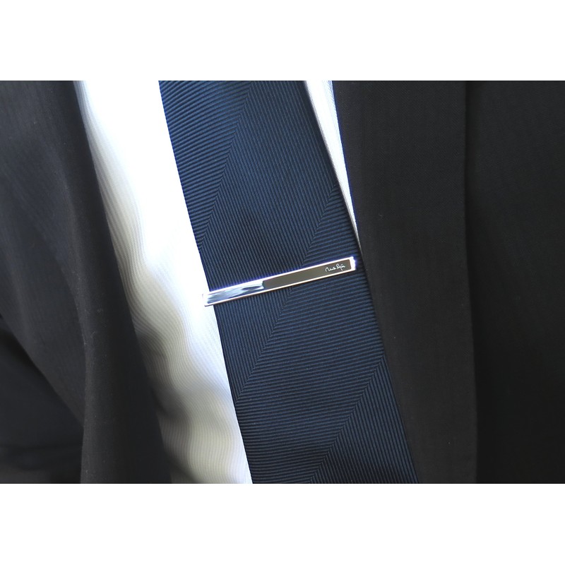 mila schon Simple Black Tie Bar (Tie Clip/Tie Clip)