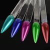 160Pcs Nail Swatch Sticks Stiletto Nail Sample Sticks Clear Nail