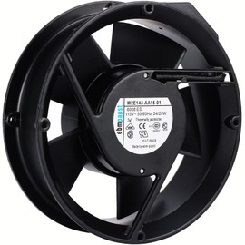 for Ebm-Papst W2E143-AA15-01 Cooling Fan, 17cm 172×51mm AC AXIAL Fan, 115V 24/26W, 3Uf, 2-pin Connector All Metal Fan W2E143-AA15-01