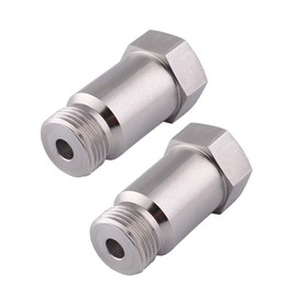 EVIL ENERGY Oxygen Sensor Spacer, 2PCS M18x1.5 Check Engine Light O2 Sensor Fouler Eliminator Adapter Isolator Check Engine Light Extender Straight CEL Fix 45mm