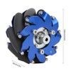 4in Mecanum Wheel Right Aluminum with TPU Rubber Rollers Industrial