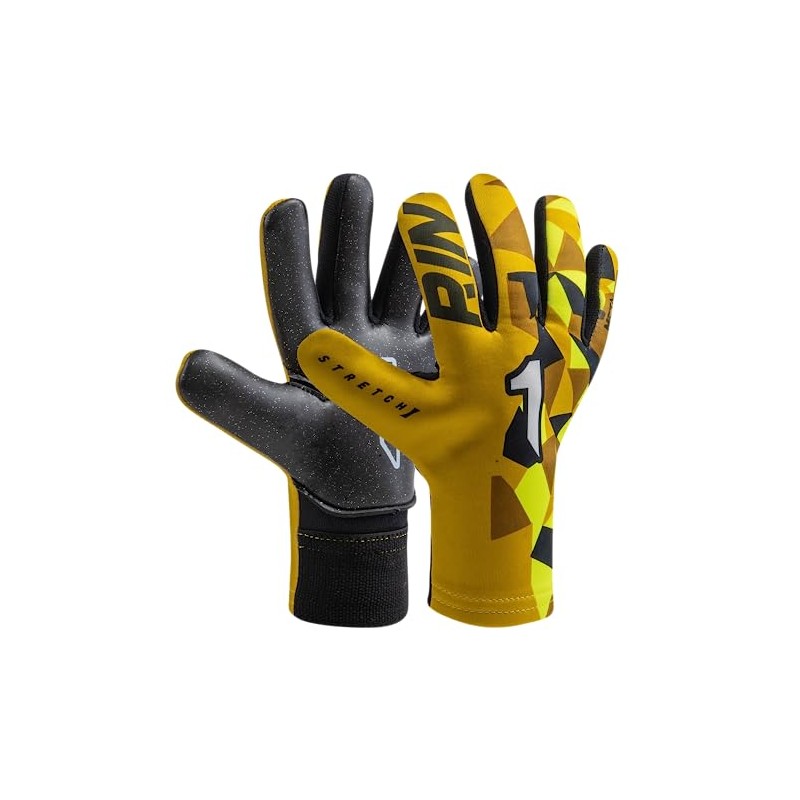 Rinat Meta Tactik GK AS Adult Goalkeeper Gloves, Gold, Size