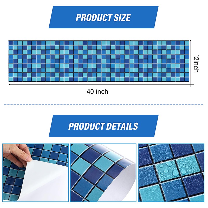 Nuanchu Vinyl Pool Liner Patch Self-Adhesive PVC Repair Patch for