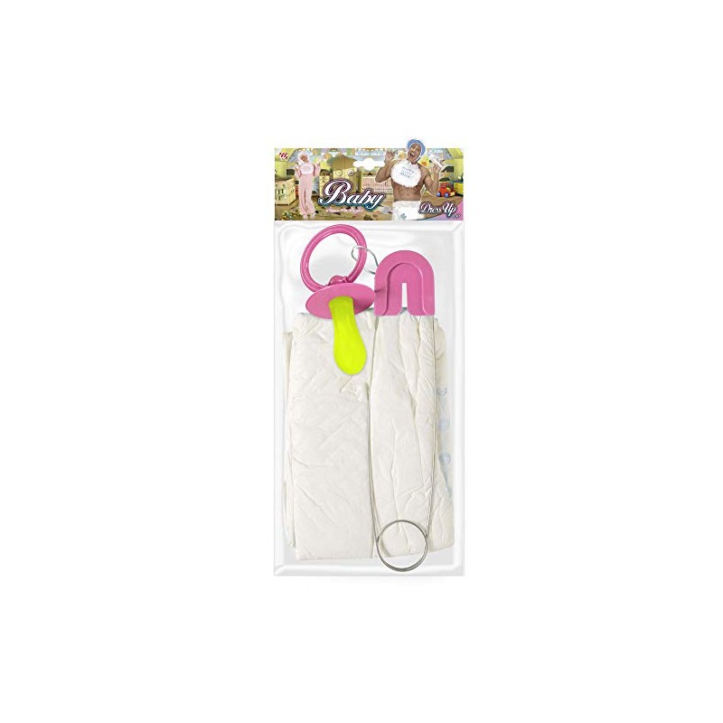 W WIDMANN MILANO Party Fashion 82522 Baby Set, Nappy, Pin