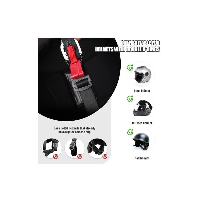 Helmet Quick Release Buckle Set, Motorcycle Helmet Accessories Chin Strap