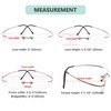 Eyekepper Titanium Rimless Reading Glasses Readers Men Women Gunmetal +2.5