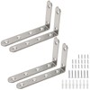 Luomorgo 4 Pcs L Shaped Brackets for Shelves, Heavy Duty