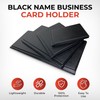 Janrax 20 Pocket Black Name Business Card Holder