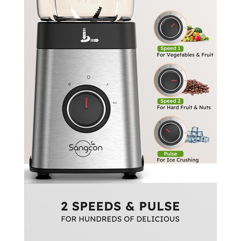 Sangcon Blenders for Kitchen - Smoothie Blender - Personal Blender
