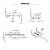 BEIYI Wall Mount Tub Filler, Brushed Nickel Wall Mounted Bathtub