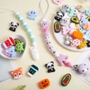 WEWAYSMILE 12pc Animal Silicone Beads DIY Crafts, Koala Style