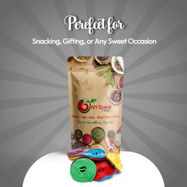NY SPICE SHOP Licorice Candy - 1 Pound Australian Licorice Wheels Candy - Raspberry Candy - Rainbow Liquorice - Old Fashioned Candy For Sweet Lovers