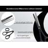 Professional Hairdressing Scissors Black Modelling Scissors 1-Sided Serrated Hair Cutting