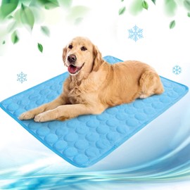 NIBESSER Cooling Mat for Dogs, Self-Cooling Dog Mat, Summer Cooling Pad, Waterproof, Non-Slip Dog Mat for Home, On the Go or in the Car