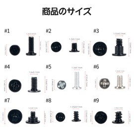 NALaina Screw Set for NS Body (Compatible with Switch Organic EL Models) for Repair Replacement, Set of 44