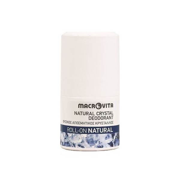 Macrovita Natural Crystal Deodorant Roll-On 50ml Natural Fragrance Free
