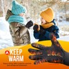 Kids Winter Gloves Waterproof, Lightweight Thermal Gloves with Touchscreen Anti-Slip,