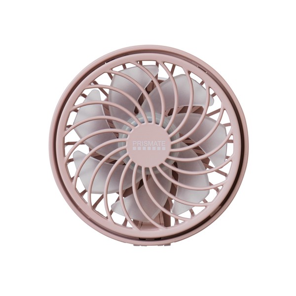PRISMATE PR-F063 Hands-Free 5-Way Mini Fan (SP Smoky Pink))
