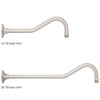 Naiture 12" Brass Contemporary Hook S-Style Shape Extension Shower Arm