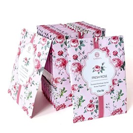 Fresh Rose Scented Sachets - 12 Pack, Long-Lasting Home Fragrance Sachet Bags, Large Fresh-Scented Packets, Sachets for Drawers and Closets