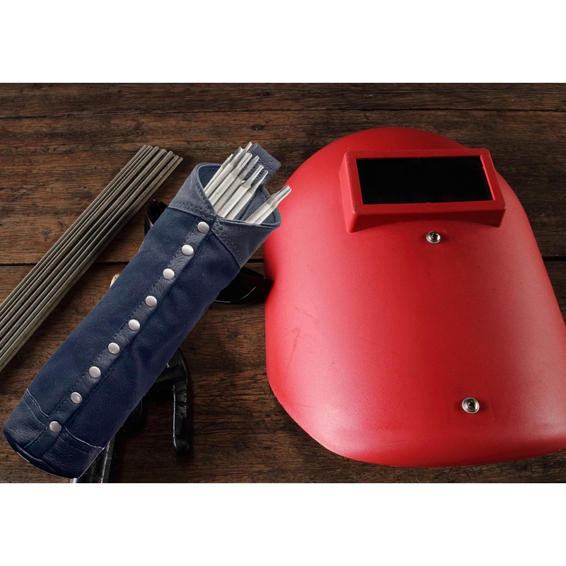 Canvas and Leather Welding Rod Bag,Canvas Rod Holder Welding Electrode