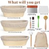 Banneton Bread Proofing Basket Set, 11 Inch Sourdough Proofing Basket