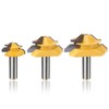 Mesee 3 Pieces 45 Degree Lock Miter Router Bit Set,