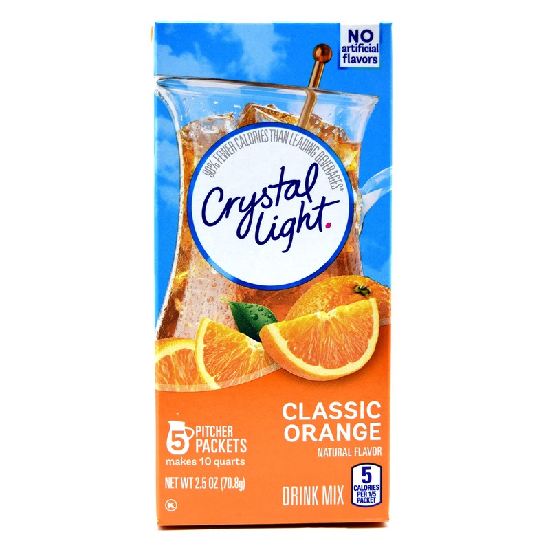 Crystal Light Classic Orange Drink Mix, 10-Quart Canister (Pack of