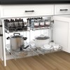 2 Tier Pull Out Cabinet Organizer, 23" W x 21"