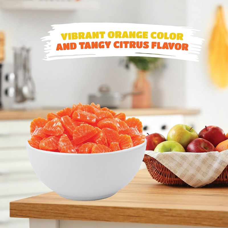 Orange Slices - 2 Pound Bulk Pack (About 65 Count)