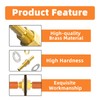 GASHER 5PCS Brass Hose Barb Thru-Bulk Bulkhead Fitting 4mm to