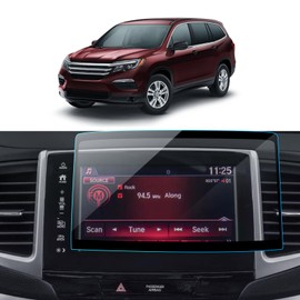 LANTU Car Screen Protector for 2016-2018 Honda Pilot Passort & 2016-2020 Honda Ridgeline Accessories Navigation Touchscreen Protector Film Tempered Glass HD Clear 8''