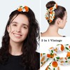 Working Caps with Bow Scrunchies,Fruit Orange Slices Bouffant Scrub Turban