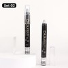 evpct 2Pcs Cream Eyeshadow Sticks Set for Eyes Dazzling Grey