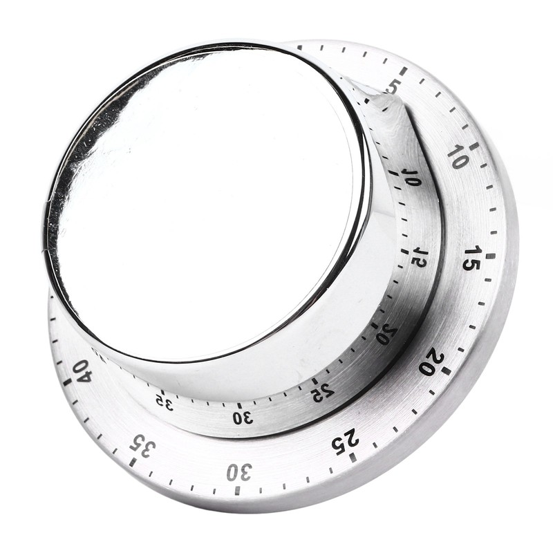 Kitchen Timer Stainless Steel Countdown Timer Clock Mechanical Kitchen Timer