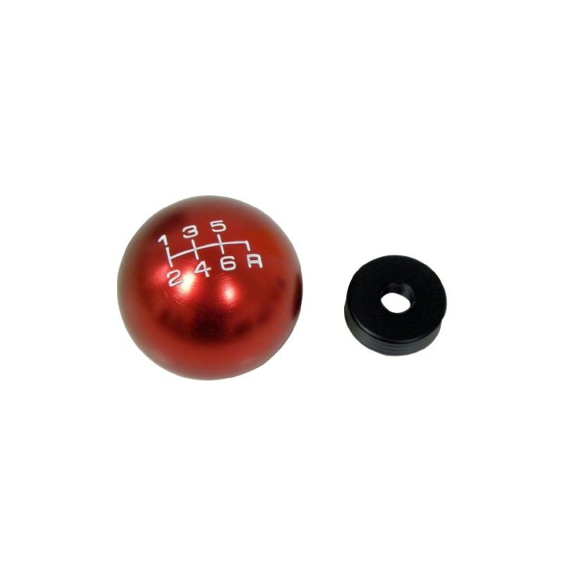 VMS RACING 10x1.5mm Thread 6 Speed Shift Knob in Red