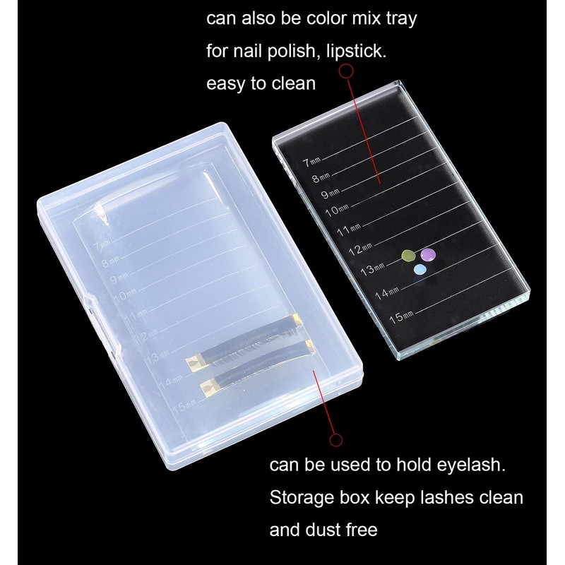 Eyelash Extension Crystal Pallet Lash Holder Tray Bigger Size with