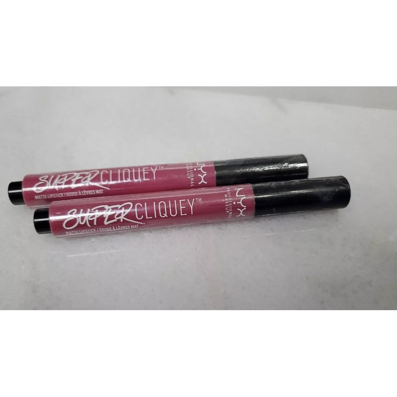 2 NYX Super Cliquey Matte Lipstick SCLS03 OBVS sealed!